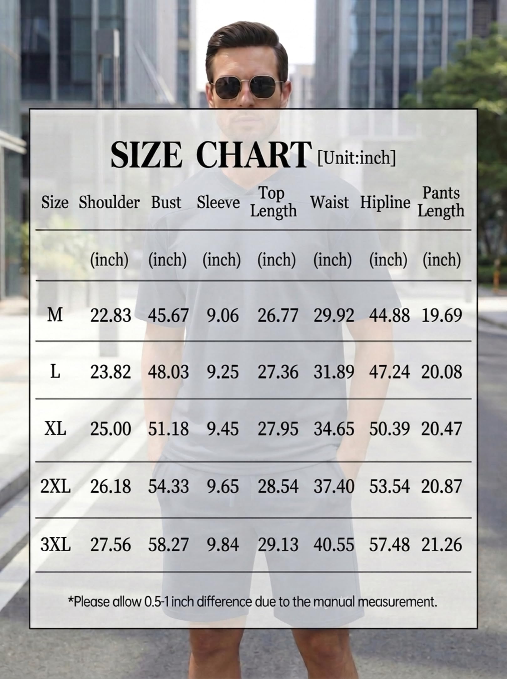 Opomelo Men's Summer 2 Piece Set T-Shirt & Shorts Outfit Beach Vacation Tracksuits Casual Lounge Wear - Image 6